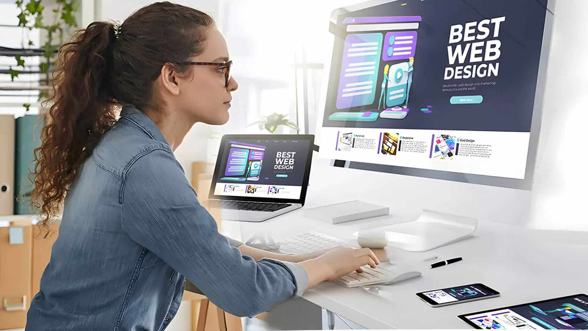 What are the advantages of collaborating in person with a web designer